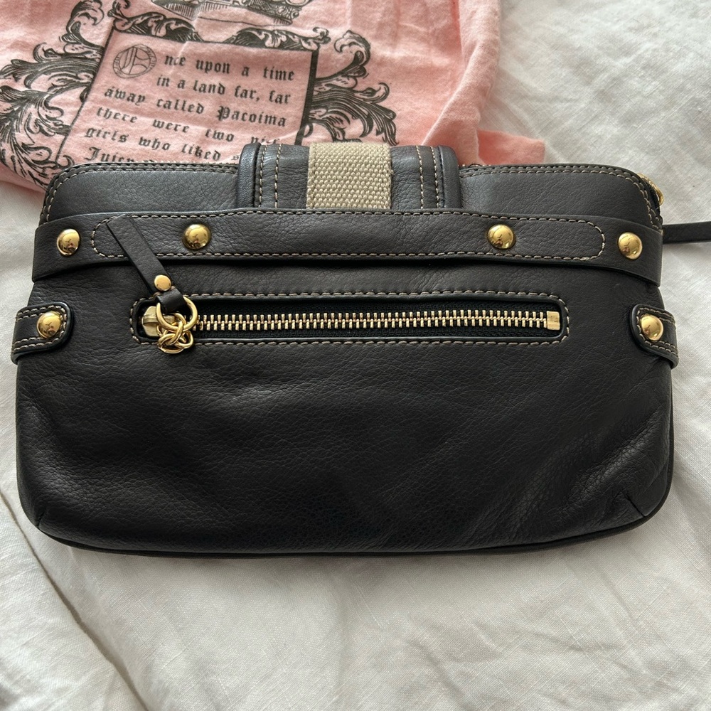 Juicy Couture Black and Gold Clutch - Picture 2 of 6